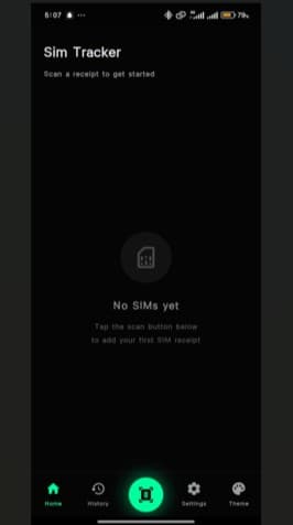 SimTrackr Mobile App